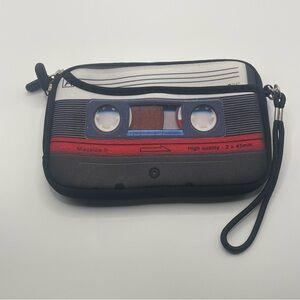 Retro Cassette Tape Audio Soft Case Wristlet